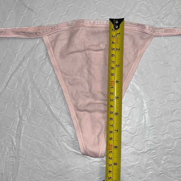 Victoria’s Secret light pink cotton v-string thong panty XL - Picture 6 of 11